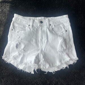 WINDSOR White Denim Shorts